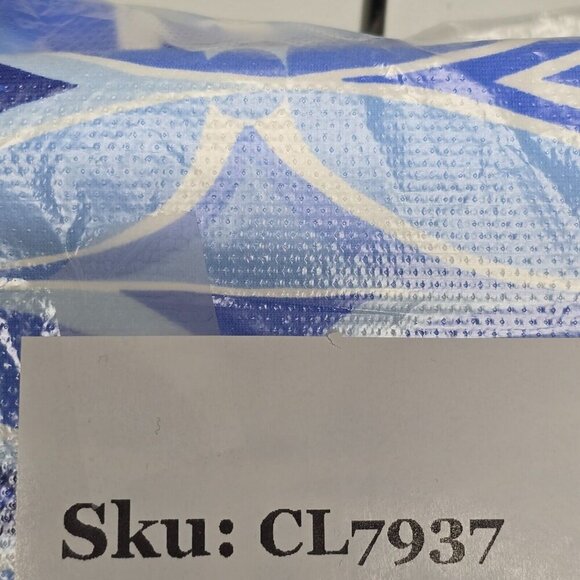 J McLaughlin Edie Maxi Dress M Catalina Cloth Blue Halter Resort Travel Ready‎ - Picture 11 of 11